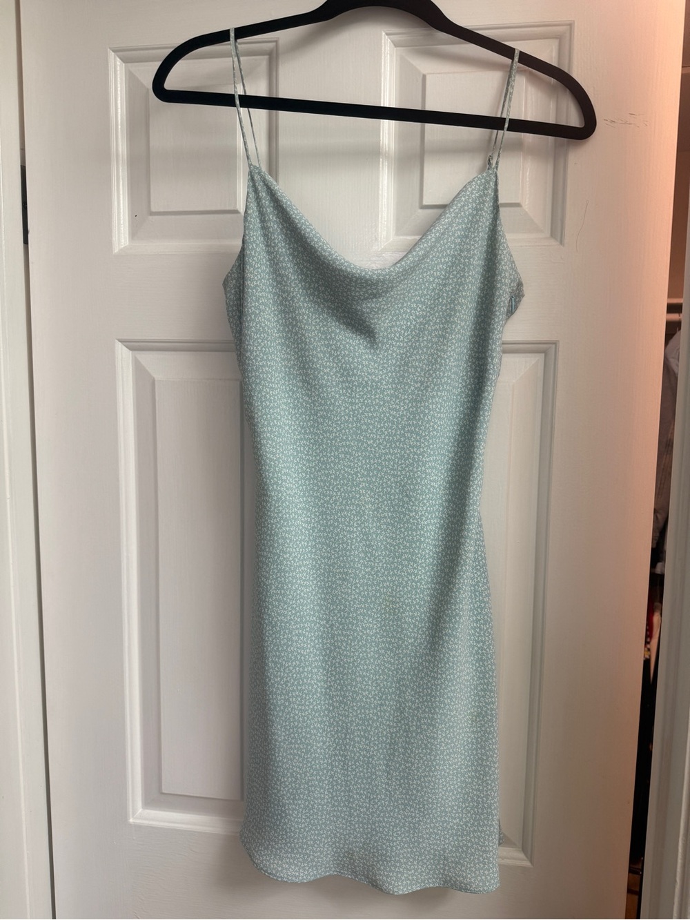 Slip Midi Dress in Light blue